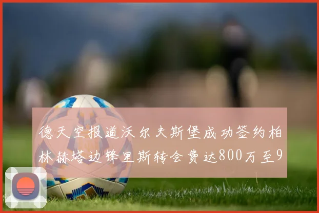 德天空报道沃尔夫斯堡成功签约柏林赫塔边锋里斯转会费达800万至900万欧元
